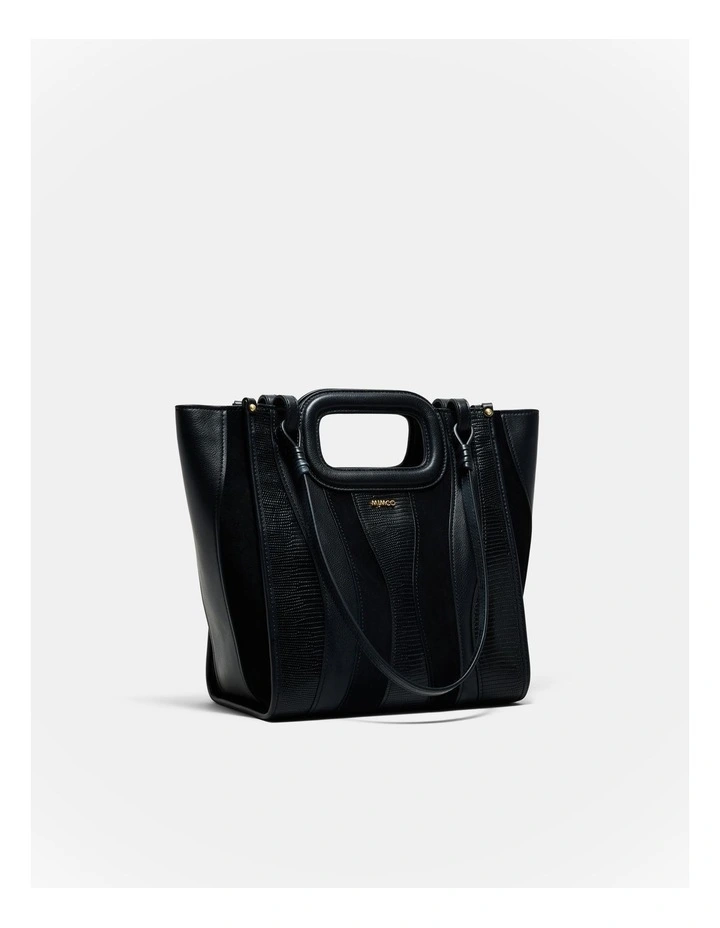Harlowe Tote Bag in Black image 3