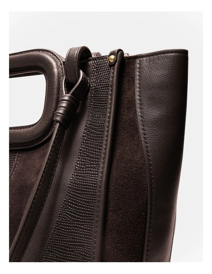 Harlowe Tote Bag in Bitter Chocolate image 6