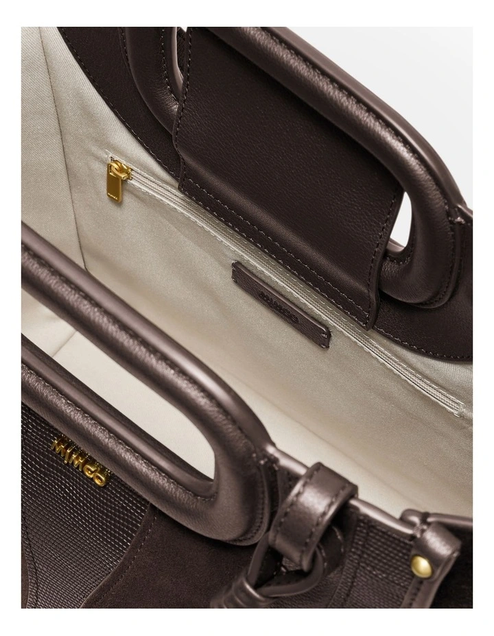Harlowe Tote Bag in Bitter Chocolate image 7