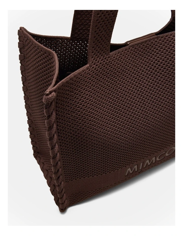 Blondie Boxy Tote Bag in Chocolate image 5