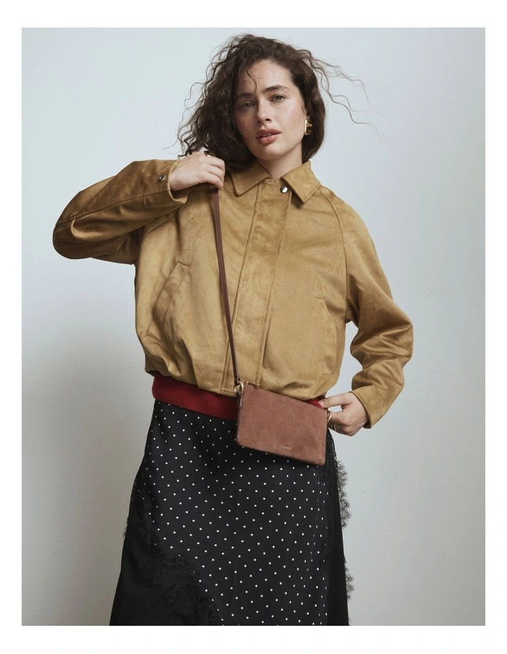 Belle Pouch Crossbody Bag in Toffee image 2