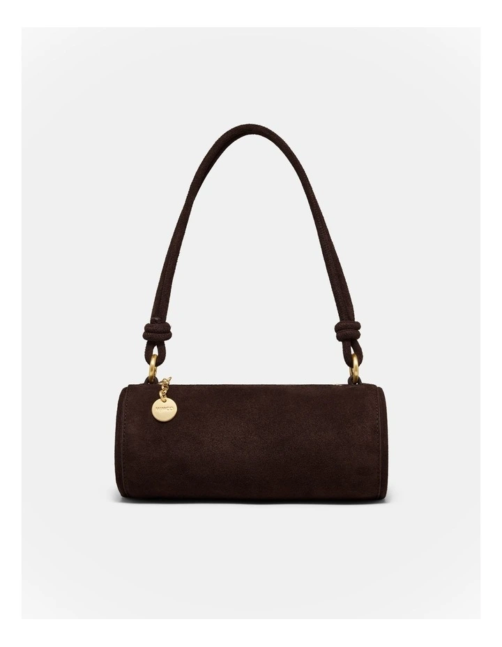 Barrel Mini Shoulder Bag in Chocolate image 1
