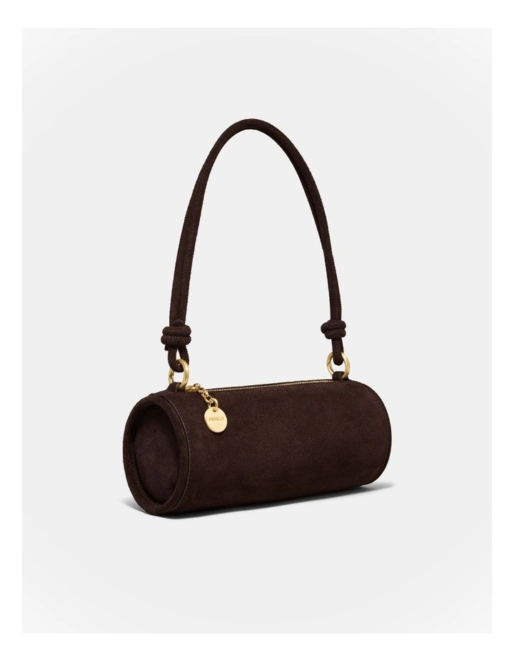 Barrel Mini Shoulder Bag in Chocolate image 2