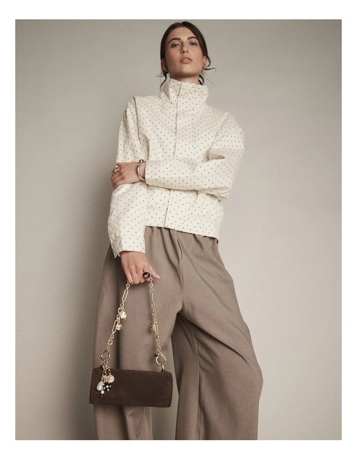 Barrel Mini Shoulder Bag in Chocolate image 3