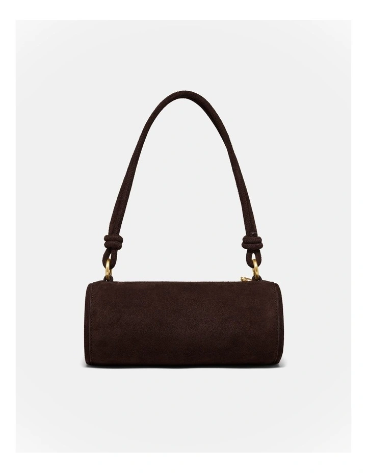 Barrel Mini Shoulder Bag in Chocolate image 4