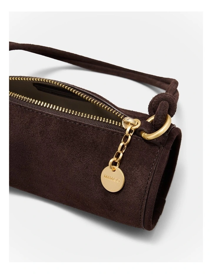 Barrel Mini Shoulder Bag in Chocolate image 6