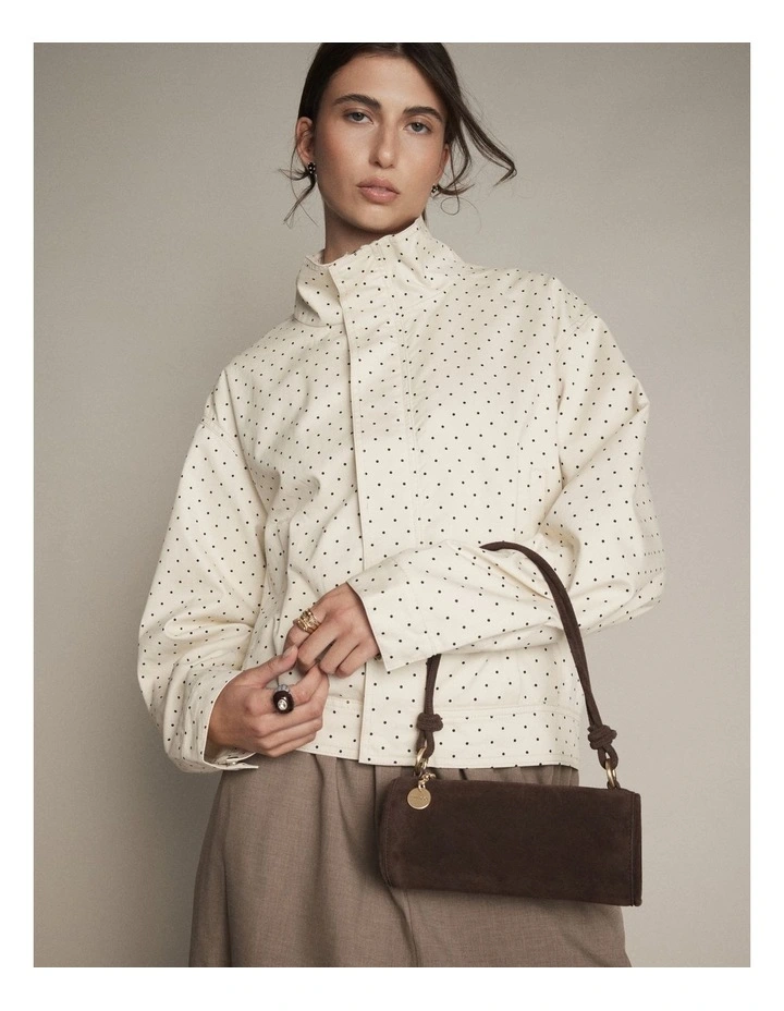 Barrel Mini Shoulder Bag in Chocolate image 7