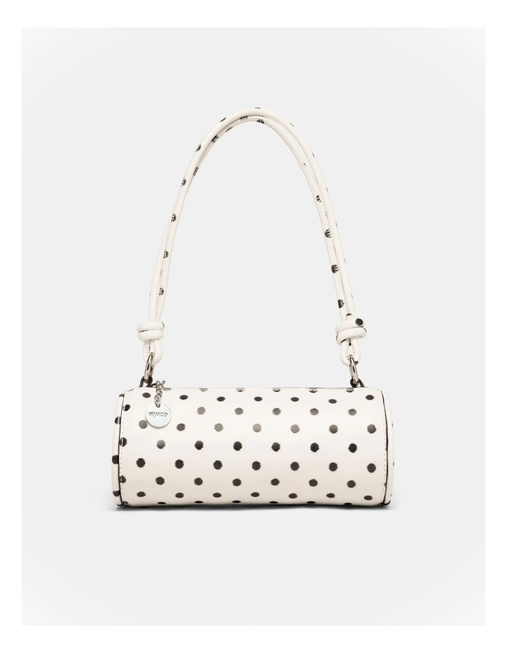 Barrel Mini Shoulder Bag in Dot Print image 1