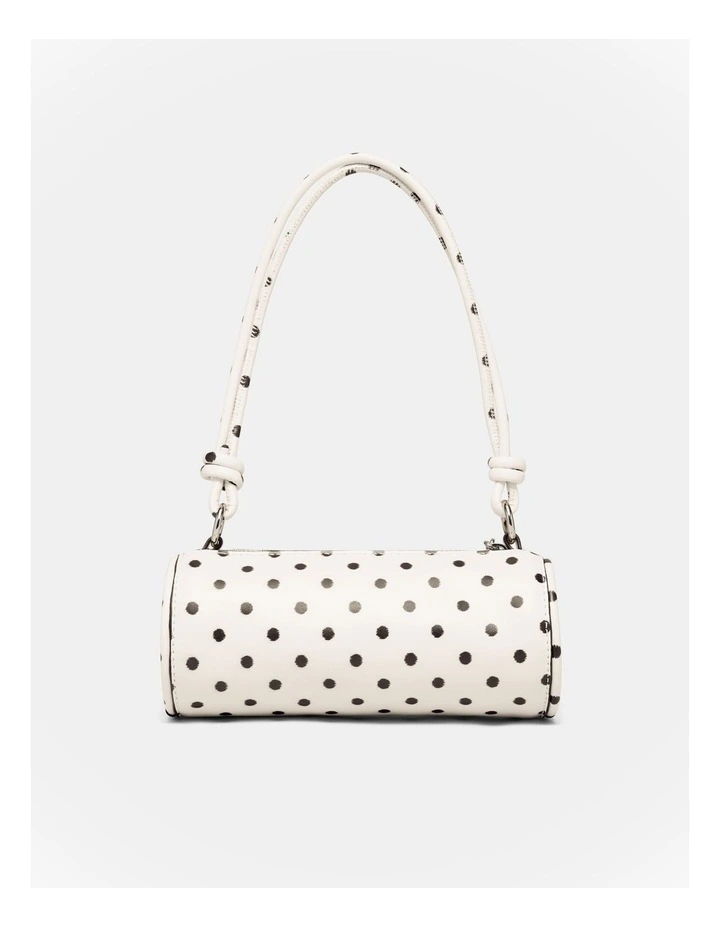 Barrel Mini Shoulder Bag in Dot Print image 5