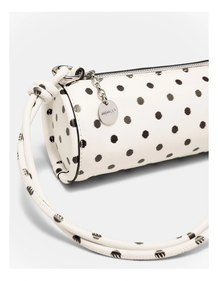 Barrel Mini Shoulder Bag in Dot Print image 6