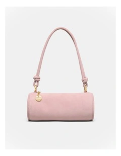 Barrel Mini Shoulder Bag in Pink Salt