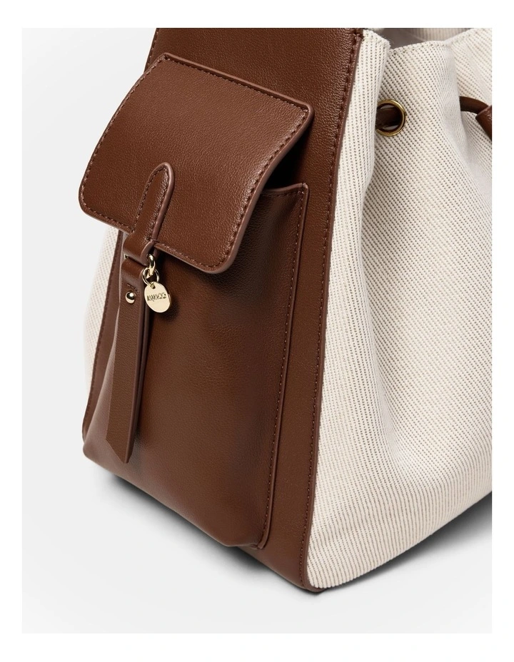 Siena Bucket Bag in Natural image 5