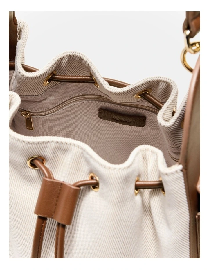 Siena Bucket Bag in Natural image 6