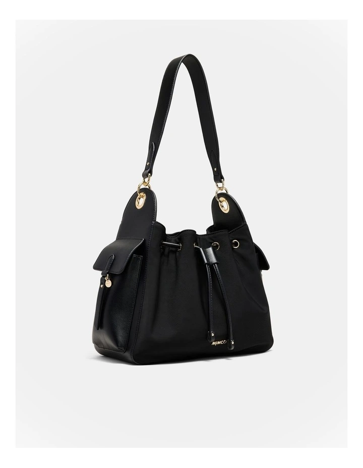 Siena Bucket Bag in Black image 3