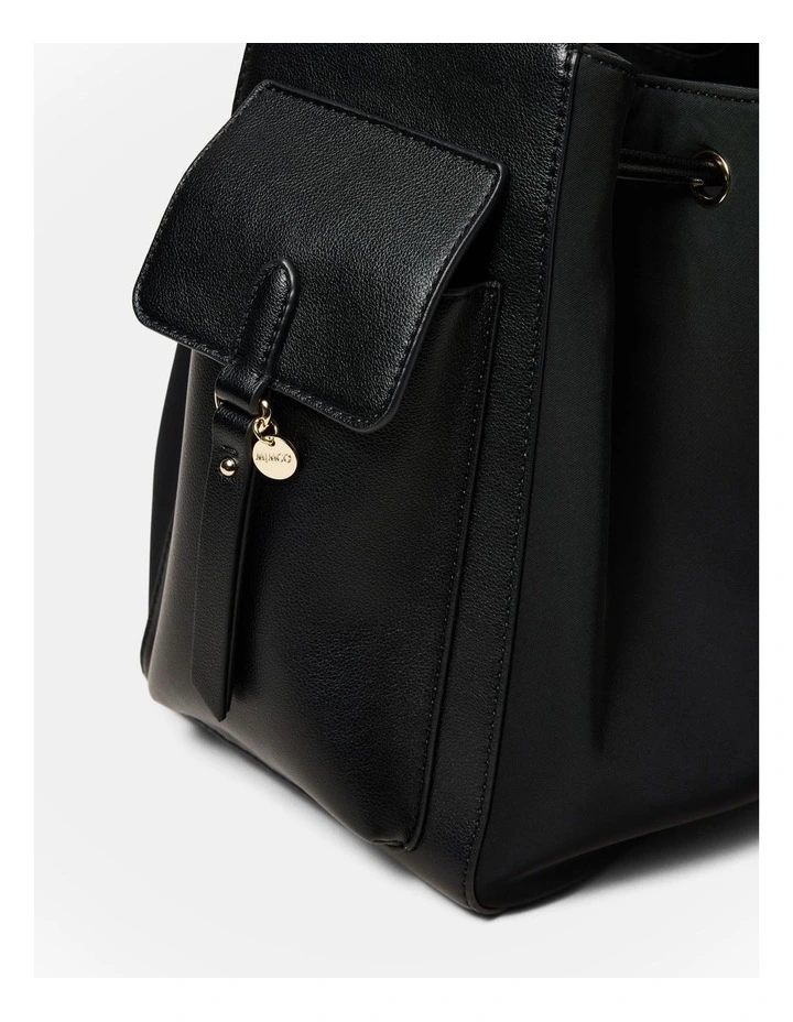 Siena Bucket Bag in Black image 5