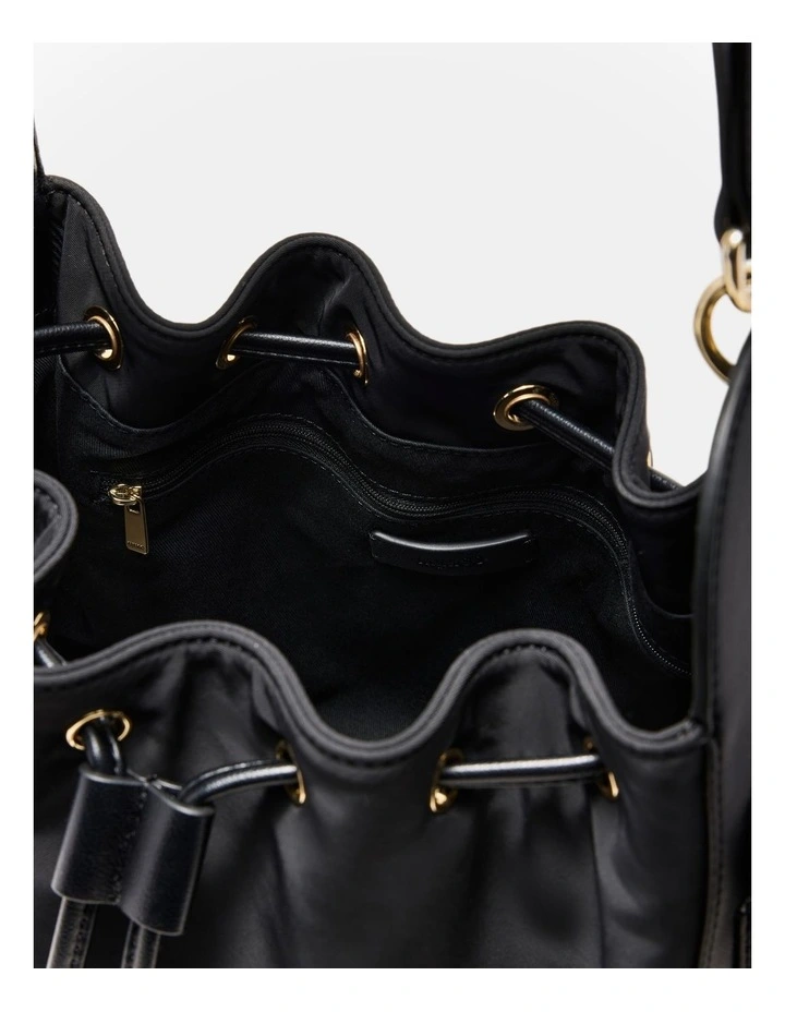 Siena Bucket Bag in Black image 6