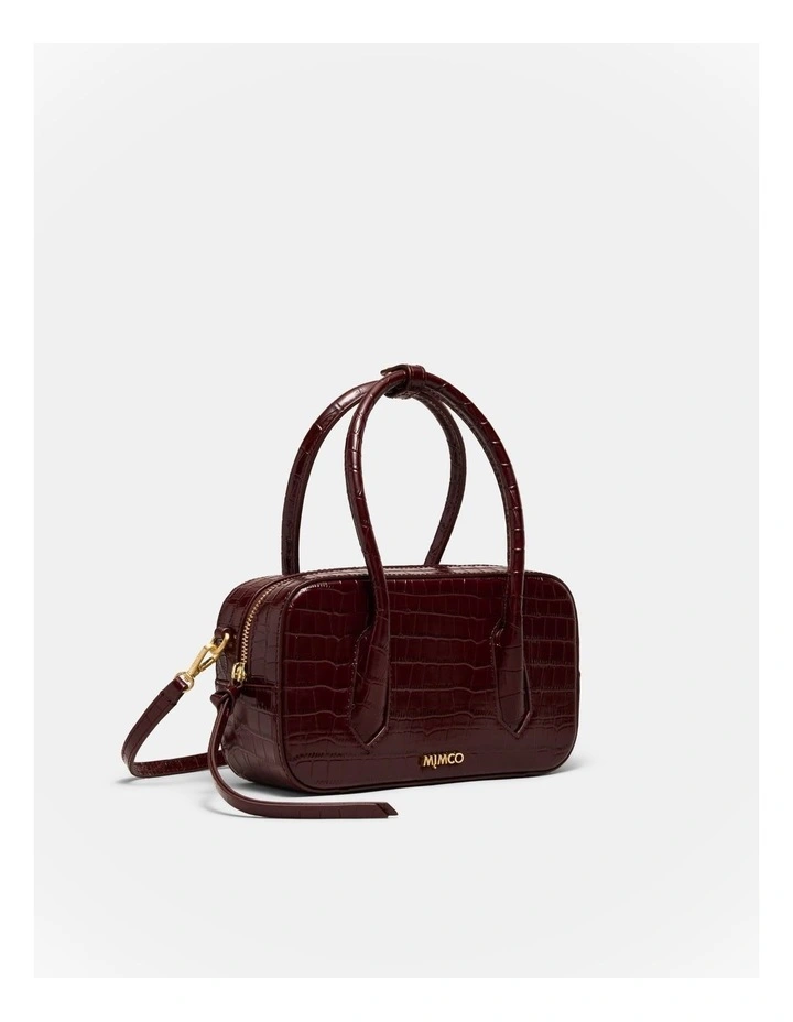 Jolene Mini Bowler Bag in Cherry image 3