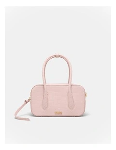 Jolene Mini Bowler Bag in Pink Dust