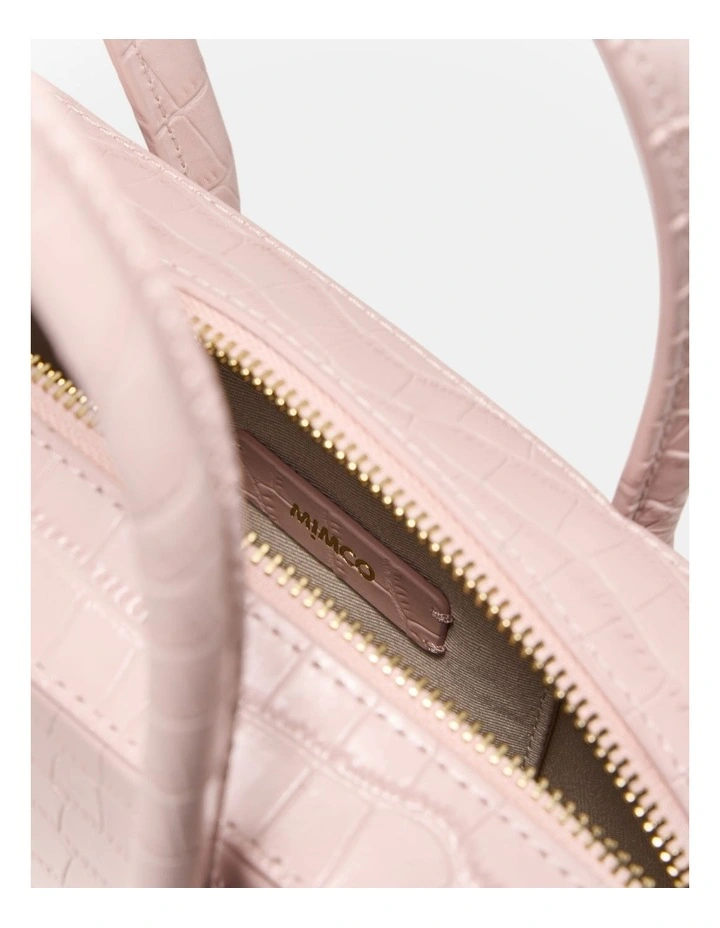 Jolene Mini Bowler Bag in Pink Dust image 7