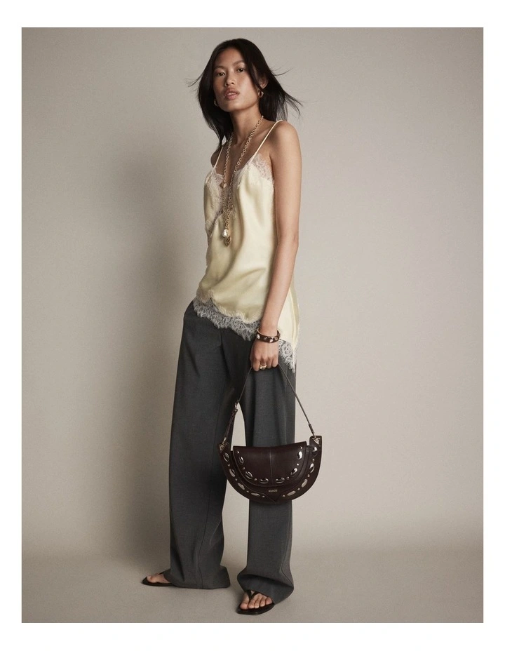 Dolly Studded Shoulder Bag in Brandy image 4