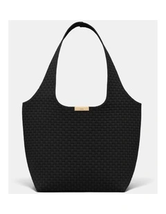 Amelie Basket Tote Bag in Black