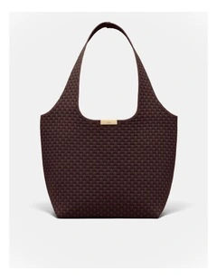 Amelie Basket Tote Bag in Chocolate