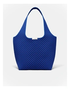 Amelie Basket Tote Bag in Cobalt