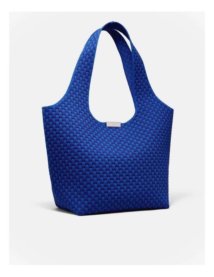 Amelie Basket Tote Bag in Cobalt image 3