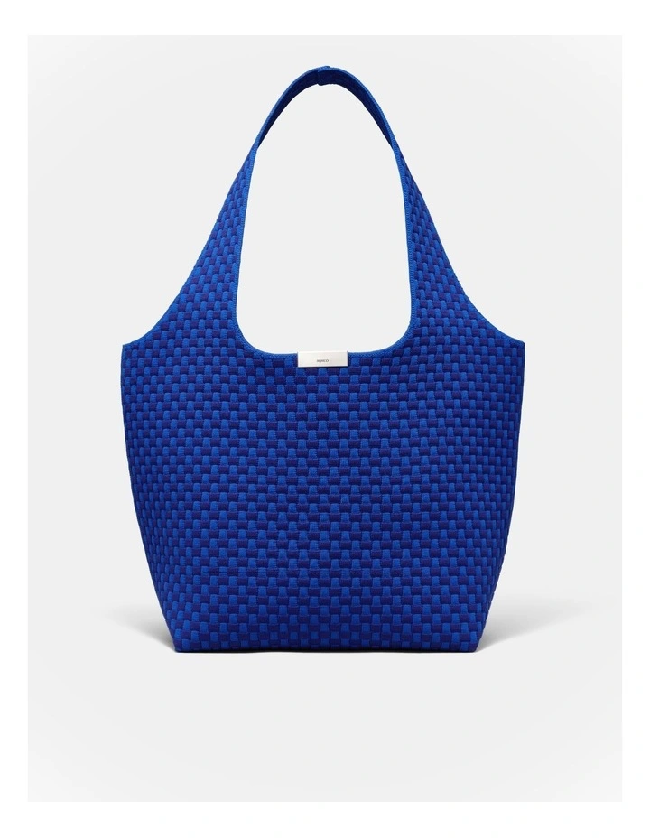 Amelie Basket Tote Bag in Cobalt image 4
