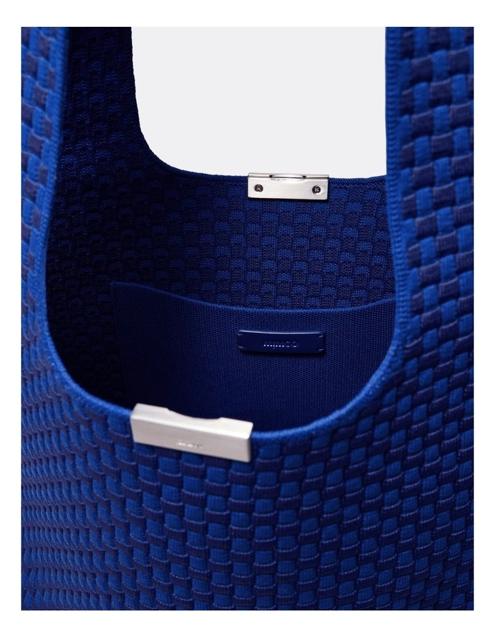 Amelie Basket Tote Bag in Cobalt image 6