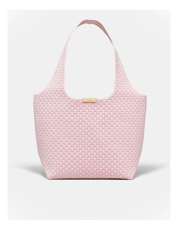 Amelie Basket Tote Bag in Pink Salt image 1