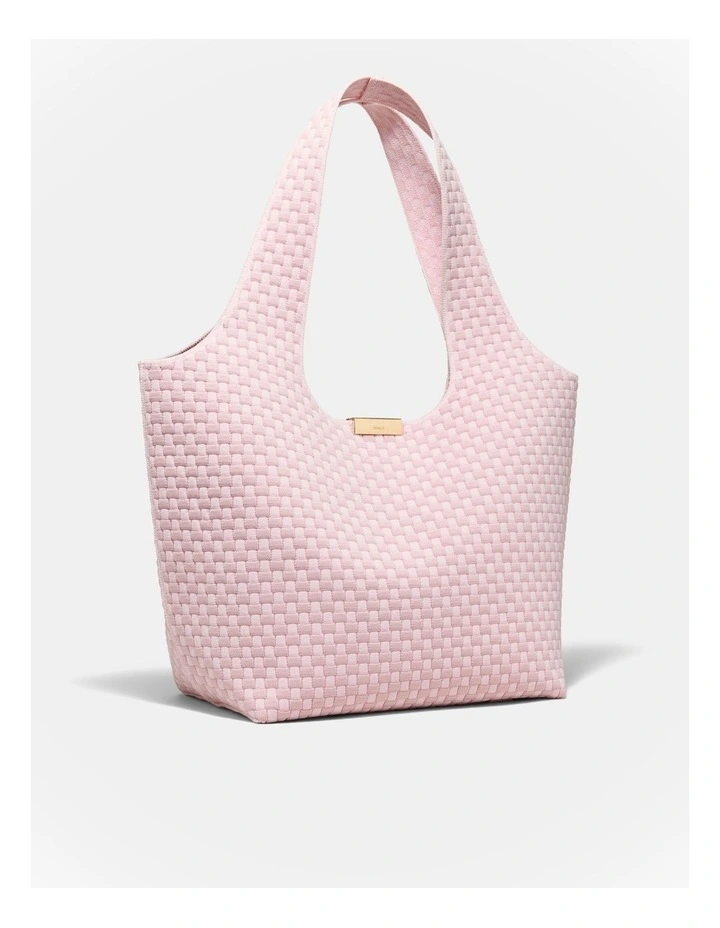 Amelie Basket Tote Bag in Pink Salt image 3