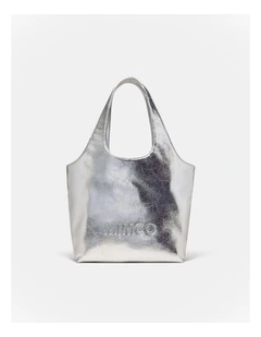 Brittany Mini Tote Bag in Silver