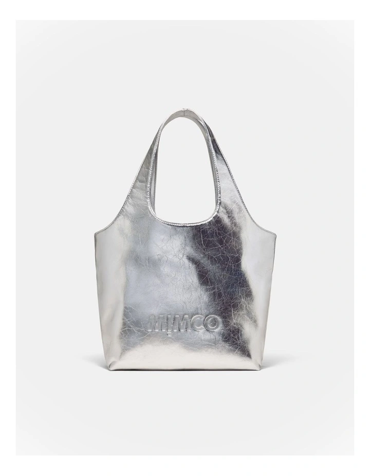 Brittany Mini Tote Bag in Silver image 1