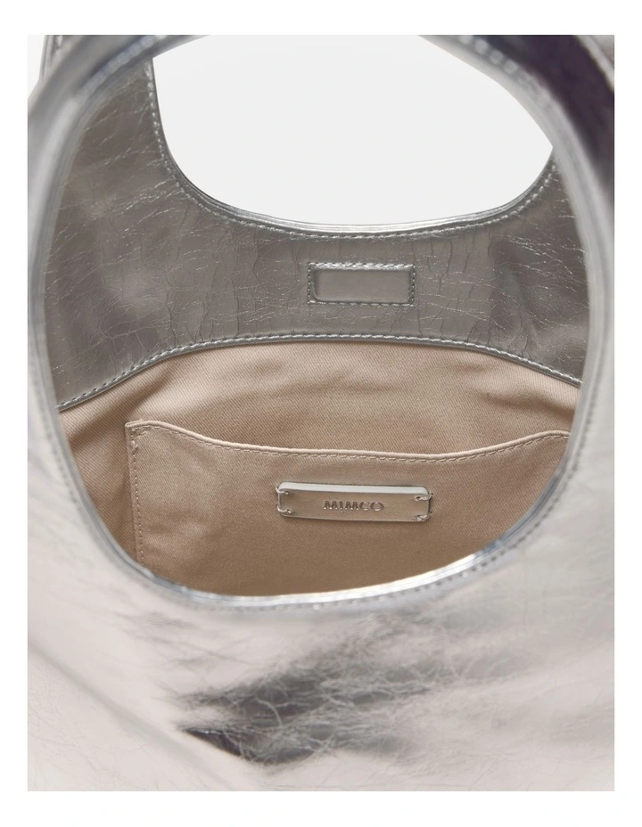 Brittany Mini Tote Bag in Silver image 6