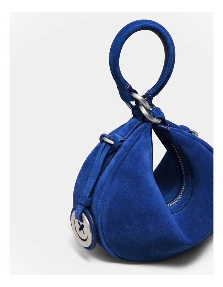 Luna Mini Crescent Bag in Cobalt image 6