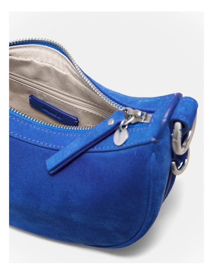 Luna Mini Crescent Bag in Cobalt image 7