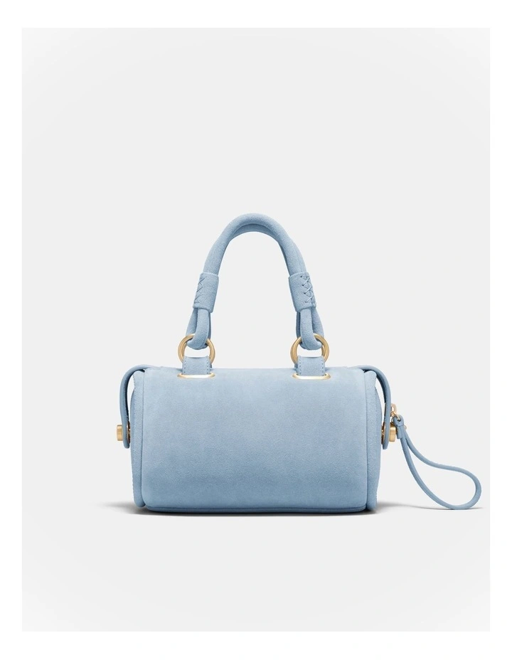 Turnlock Bowler Grab Crossbody Bag in Cornflower image 5