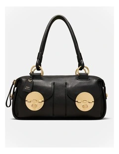 Turnlock East West Bag in Black