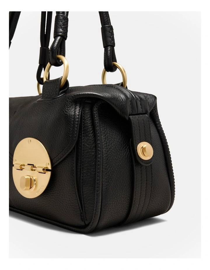 Turnlock East West Bag in Black image 4