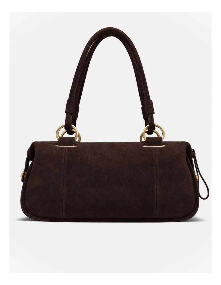Turnlock East West Bag in Chocolate image 5