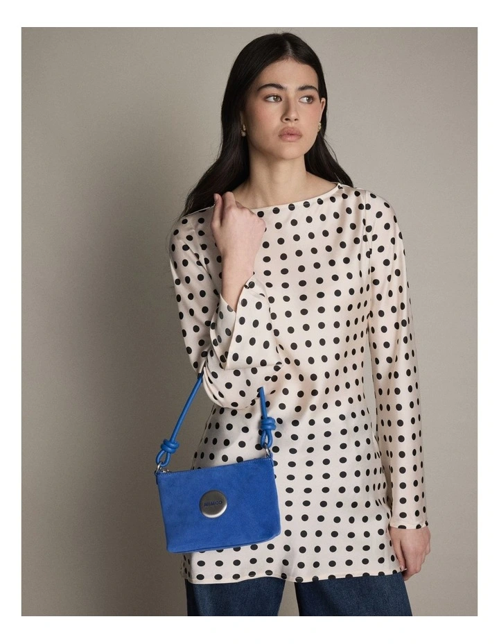 Mim Pouch Shoulder Bag in Cobalt image 4