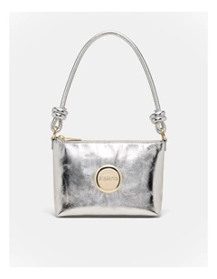 Mim Pouch Shoulder Bag in Silver