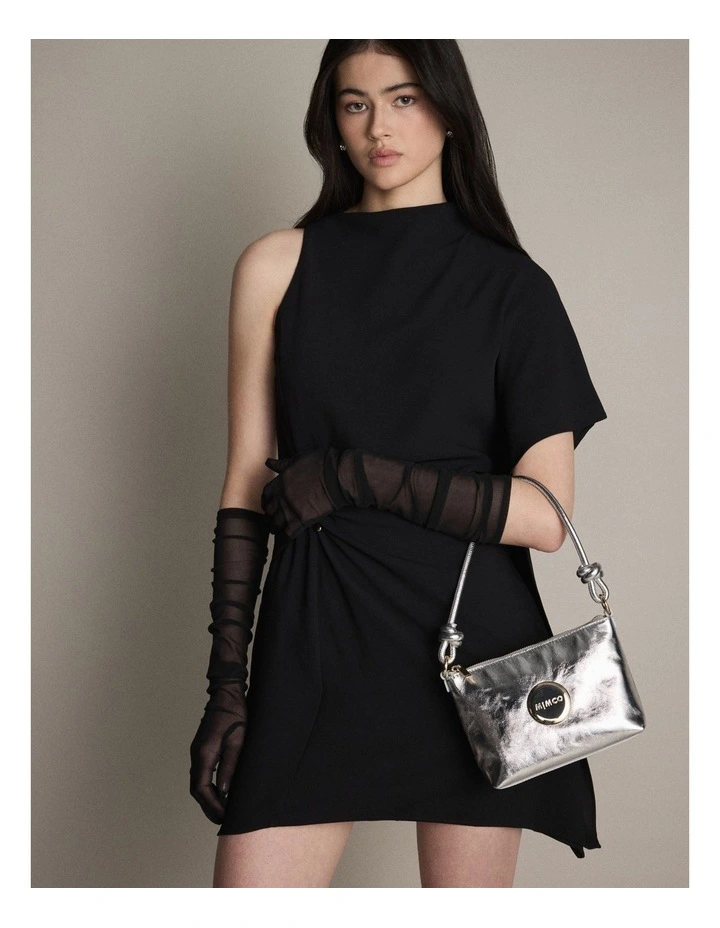 Mim Pouch Shoulder Bag in Silver image 2