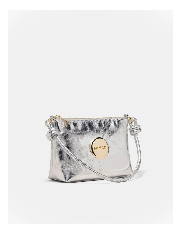 Mim Pouch Shoulder Bag in Silver image 3