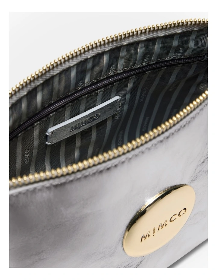 Mim Pouch Shoulder Bag in Silver image 7