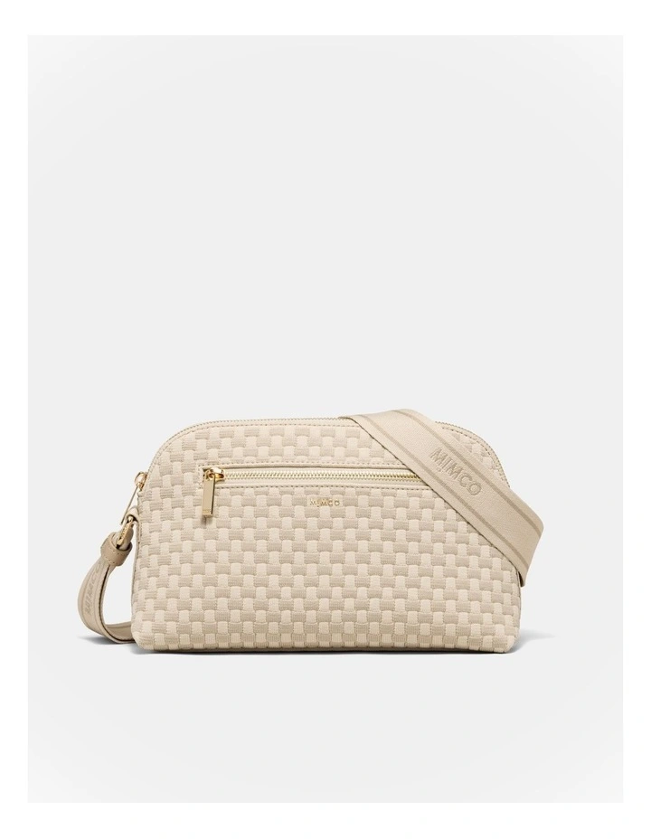 Squad Woven Crossbody Bag in Natural image 1