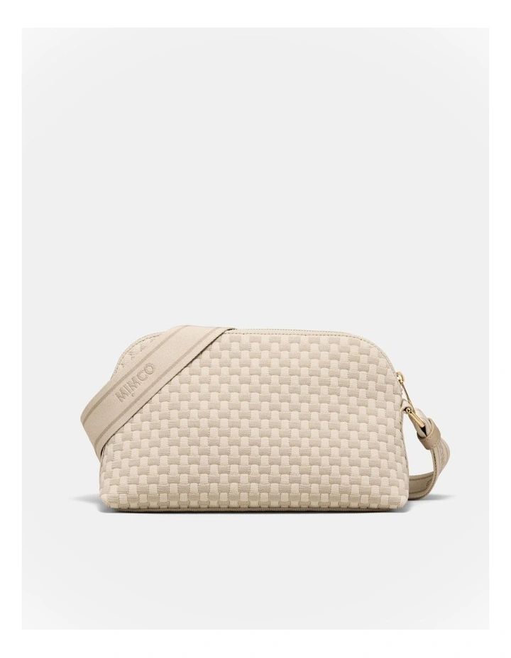Squad Woven Crossbody Bag in Natural image 4