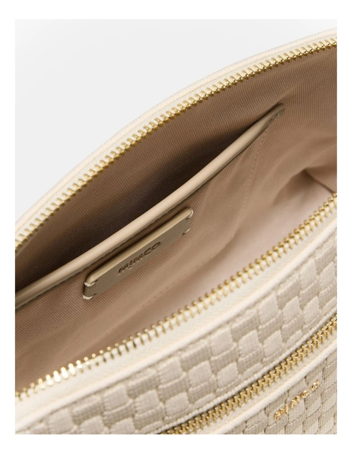 Squad Woven Crossbody Bag in Natural image 6