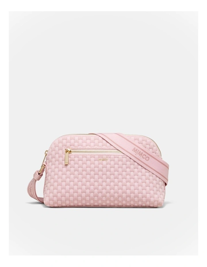 Squad Woven Crossbody Bag in Pink Salt image 1